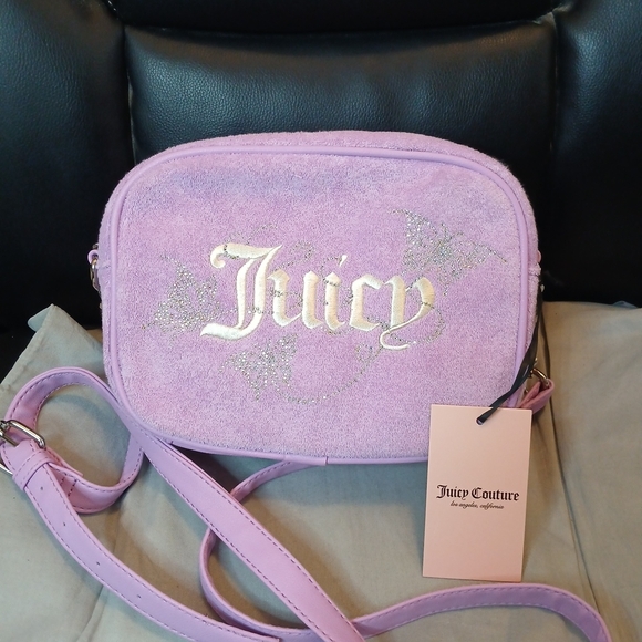 Juicy Couture Handbags - Juicy Couture Pastel Purple Crossbody Camera Bag. NWT